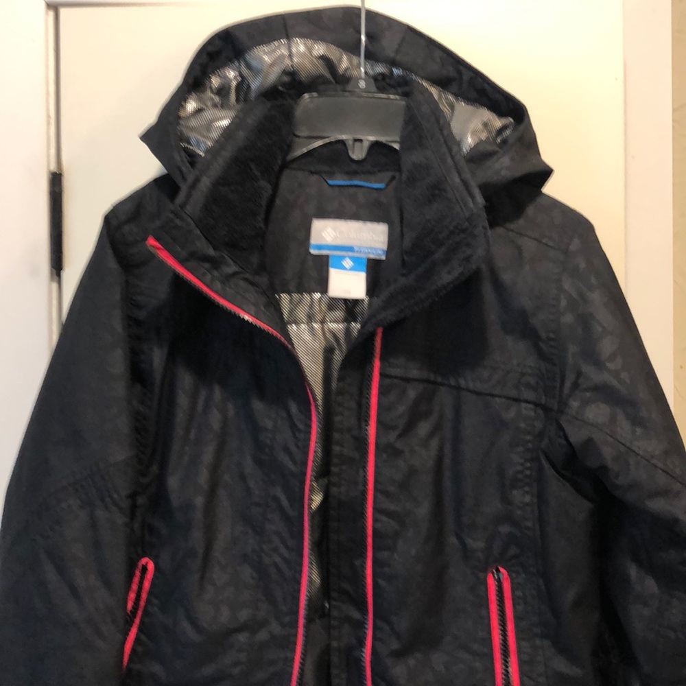 Girls 7/8 Columbia Titanium coat
